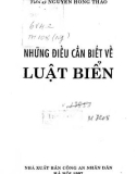 Những điều cần biết về Luật biển: Phần 1