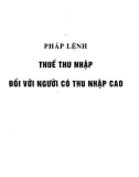 Thuế thu nhập cá nhân đã được sửa đổi bổ sung và hệ thống văn bản pháp luật: Phần 2