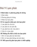 Kinh tế vĩ mô (ĐH Ngoại thương) - Bài 9 Lạm phát