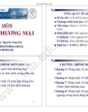 Bài giảng Luật thương mại - TS. Nguyễn Nam Hà