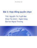 Bài 3: Hợp đồng quyền chọn