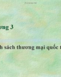 Bài giảng Nhập môn quan hệ quốc tế - Chương 3: Chính sách thương mại quốc tế