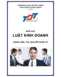 Bài giảng Luật kinh doanh - ThS.Nguyễn Quốc Sỹ