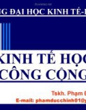 KINH TẾ HỌC CÔNG CỘNG: CHƯƠNG 1