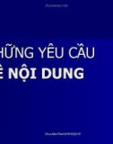 Bài giảng Văn bản quản lý hành chính Việt Nam: Những yêu cầu về nội dung - TS. Lưu Kiếm Thanh