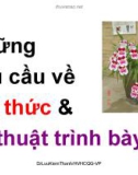 Bài giảng Văn bản quản lý hành chính Việt Nam: Những yêu cầu về thể thức & kỹ thuật trình bày - TS. Lưu Kiếm Thanh