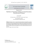 Làng xã Việt Nam với vai trò phòng, chống tội phạm: Từ quá khứ đến hiện tại