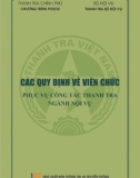 các quy định về viên chức phục vụ công tác thanh tra ngành nội vụ: phần 1