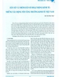 Dân số và nhóm dân số hoạt động kinh tế: Những tác động tới tăng trưởng kinh tế Việt Nam