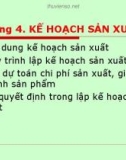 Bài giảng Kế hoạch kinh doanh: Chương 4