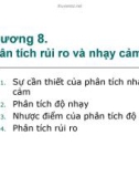 Bài giảng Phân tích kinh tế dự án: Chương 8 - GV. Phạm Lê Thông