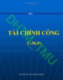 Bài giảng Tài chính công: Chương 1 - ĐH Thương Mại