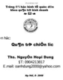 Bài giảng Quản Trị Chiến Lược