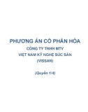 Phương án cổ phần hóa Công ty TNHH MTV Việt Nam Kỹ nghệ súc sản (VISSAN)