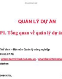 Lý thuyết tổng quan về quản lý dự án