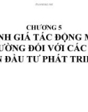 Bài giảng Kinh tế môi trường: Chương 5 - Nguyễn Ngọc Lan