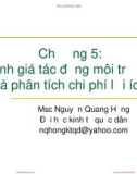 Bài giảng Kinh tế môi trường: Chương 5 - Nguyễn Quang Hồng