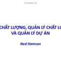 Bài giảng Quản lý dự án: Chương 6 - TS. Phùng Tấn Việt