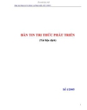 Bản tin tri thức phát triển (Tài liệu dịch) số 1/2005