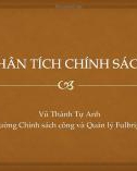 Bài giảng Phân tích chính sách: Bài 1 - Vũ Thành Tự Anh