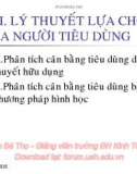 Bài giảng Kinh tế vi mô 2: Chương 3 - Trần Bá Thọ