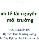 Kinh tế tài nguyên và môi trường (PGS Bùi Xuân Hồi) - Chương 1 Những vấn đề cơ bản của kinh tế tài nguyên và môi trường