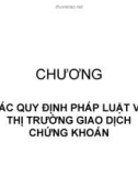 Bài giảng Luật chứng khoán – Chương 6: Các quy định pháp luật về thị trường giao dịch chứng khoán