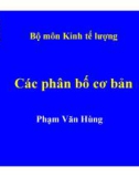 Kinh tế lượng-Các phân bố cơ bản