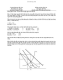 Đáp án đề thi môn Kinh tế Vi mô của trường Đại học Cần thơ