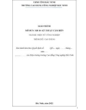 Giáo trình Kỹ thuật cảm biến (Ngành: Điện tử công nghiệp - CĐ) - Trường Cao đẳng Công nghiệp Bắc Ninh