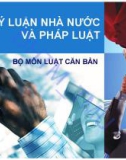 Bài giảng Lý luận nhà nước và pháp luật - ĐH Thương Mại