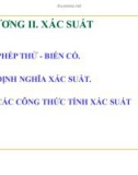 Bài giảng Xác suất thống kê: Chương 2 - GV. Dương Quang Hòa