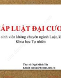 Bài giảng Pháp luật đại cương: Bài 6A - ThS. Ngô Minh Tín