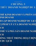 Bài giảng Pháp luật trong kinh doanh du lịch – Chương 3: Tổ chức doanh nghiệp du lịch