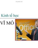 Bài giảng Kinh tế học vĩ mô - Chương 7: Kinh tế học vĩ mô của nền kinh tế mở