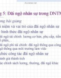 Đãi ngộ nhân sự trong DNTM