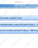 Bài giảng điện tử học phần Kinh tế và thương mại các nước Châu Á – Thái Bình Dương: Chương 2 – ĐH Thương mại