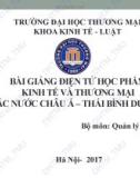 Bài giảng điện tử học phần Kinh tế và thương mại các nước Châu Á – Thái Bình Dương: Chương 1 – ĐH Thương mại