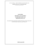 Giáo trình Luật lao động (Nghề: Pháp luật - Trung cấp) - Trường Trung cấp Trường Sơn, Đắk Lắk