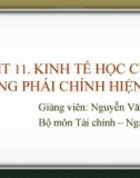 Bài giảng Lịch sử các học thuyết kinh tế: Chương 11 - Nguyễn Văn Vũ An