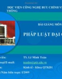 Bài giảng Pháp luật đại cương (TS. Lê Minh Toàn) - Chương 5: Luật hành chính Việt Nam