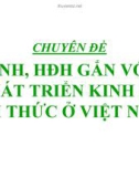 Bài giảng Chuyên đề CNH, HĐH gắn với phát triển kinh tế tri thức ở Việt Nam