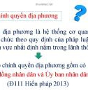 Bài giảng Luật hiến pháp Việt Nam: Chương 9 - NguyễnMinhNhật