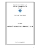 Giáo trình Luật tố tụng hàng chính - ThS. Diệp Thành Nguyên