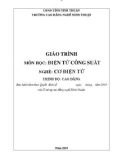 Giáo trình Điện tử công suất (Nghề: Cơ điện tử - Trình độ: Cao đẳng) - Trường Cao đẳng nghề Ninh Thuận