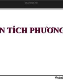 Bài giảng Phân tích số liệu - Bài 5: Phân tích phương sai