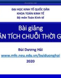 Bài giảng Phân tích chuỗi thời gian - Bùi Dương Hải