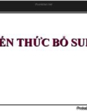 Bài giảng Phân tích số liệu - Bài 3: Kiến thức bổ sung