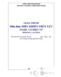 Giáo trình Điều khiển thủy lực (Nghề: Cơ điện tử - Trình độ: Cao đẳng) - Trường Cao đẳng nghề Ninh Thuận