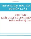 Bài giảng Luật hiến pháp Việt Nam: Chương 1 - NguyễnMinhNhật